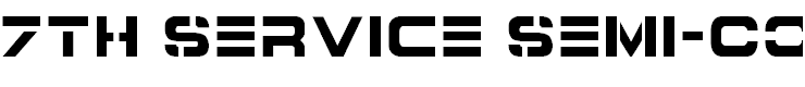 7th Service Semi-Condensed Semi-Condensed
