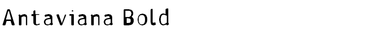 Antaviana Bold