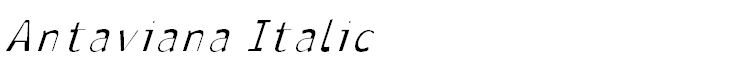Antaviana Italic