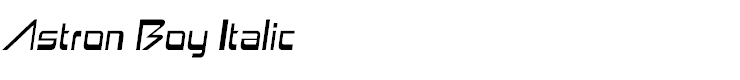 Astron Boy Italic