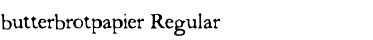 butterbrotpapier Regular