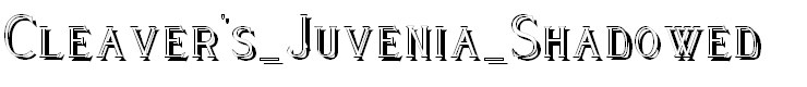 Cleaver's_Juvenia_Shadowed