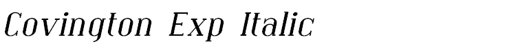 Covington Exp Italic