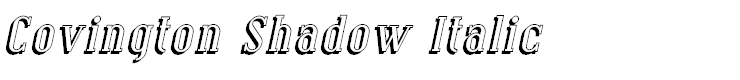 Covington Shadow Italic