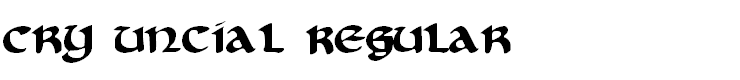 Cry Uncial Regular