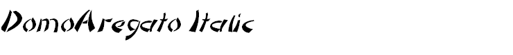 DomoAregato Italic