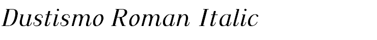 Dustismo Roman Italic