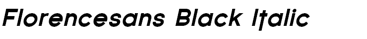 Florencesans Black Italic