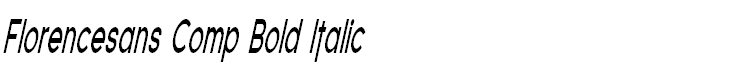 Florencesans Comp Bold Italic