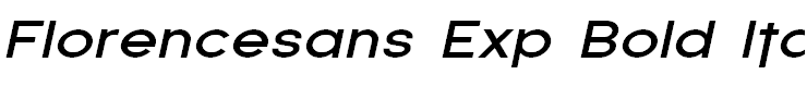 Florencesans Exp Bold Italic