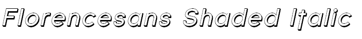 Florencesans Shaded Italic
