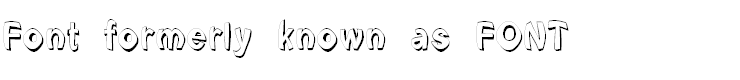 Font formerly known as FONT