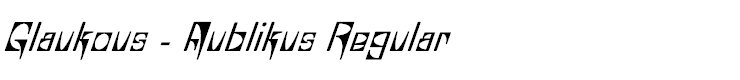 Glaukous - Aublikus Regular