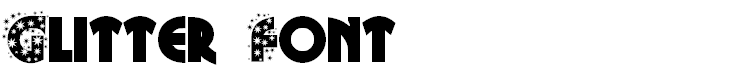 Glitter Font