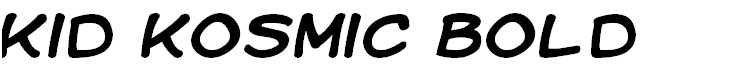 Kid Kosmic Bold