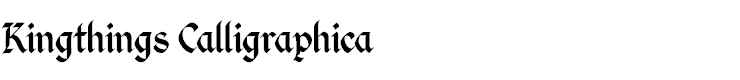Kingthings Calligraphica