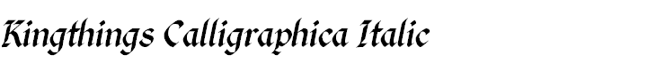 Kingthings Calligraphica Italic