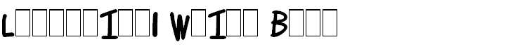 Lettering1 Weird Bold