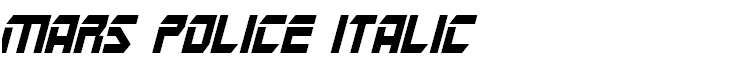 Mars Police Italic