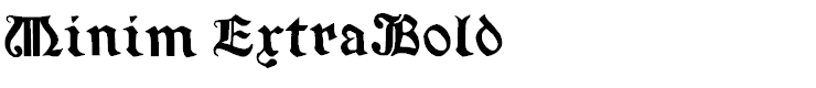 Minim ExtraBold