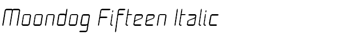 Moondog Fifteen Italic