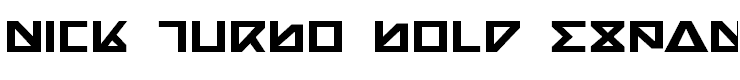 Nick Turbo Bold Expanded Bold Expanded