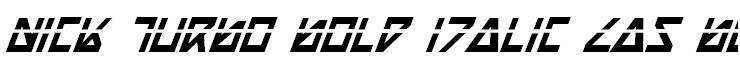 Nick Turbo Bold Italic Las Bold Italic Las
