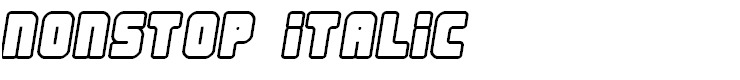 Nonstop italic