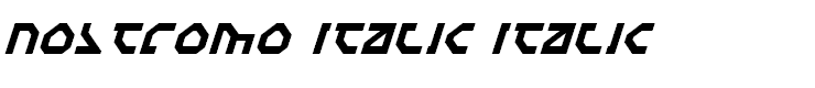 Nostromo Italic Italic
