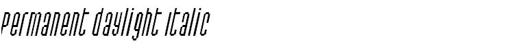 Permanent daylight Italic