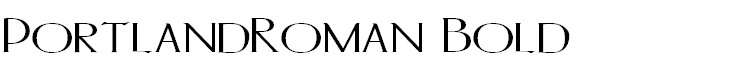 PortlandRoman Bold