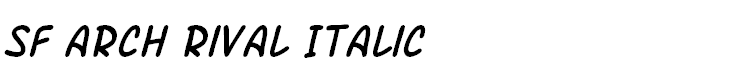 SF Arch Rival Italic
