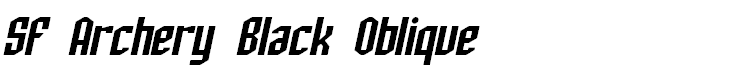 SF Archery Black Oblique