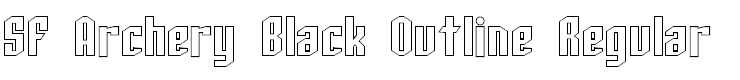 SF Archery Black Outline Regular