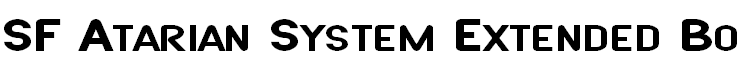 SF Atarian System Extended Bold