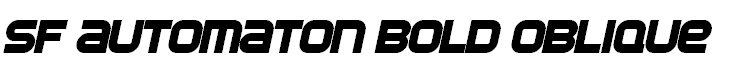 SF Automaton Bold Oblique