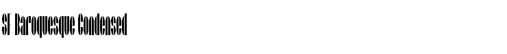 SF Baroquesque Condensed
