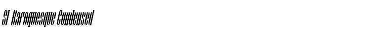 SF Baroquesque Condensed