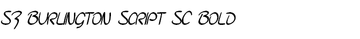 SF Burlington Script SC Bold