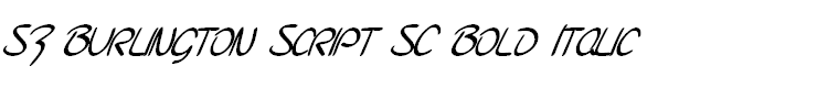 SF Burlington Script SC Bold Italic