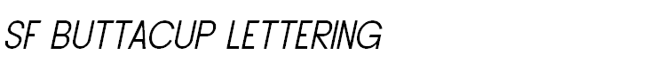 SF Buttacup Lettering