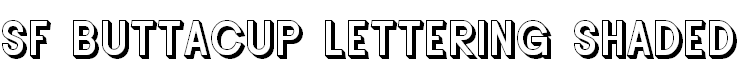 SF Buttacup Lettering Shaded