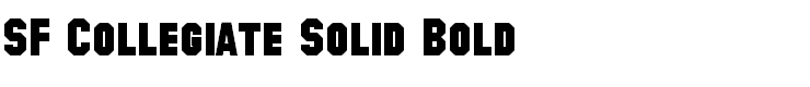 SF Collegiate Solid Bold