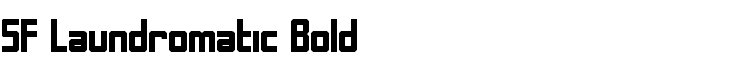 SF Laundromatic Bold
