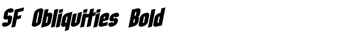 SF Obliquities Bold