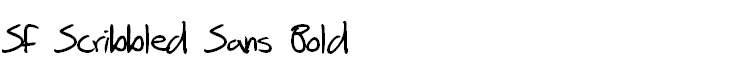 SF Scribbled Sans Bold