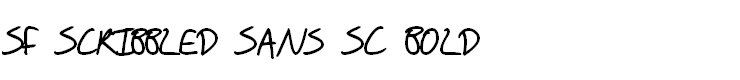 SF Scribbled Sans SC Bold
