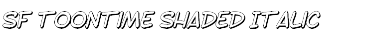 SF Toontime Shaded Italic