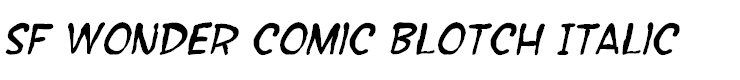 SF Wonder Comic Blotch Italic