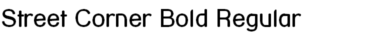 Street Corner Bold Regular